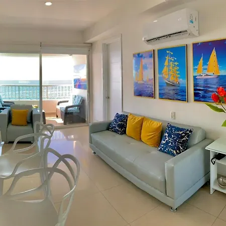 Apartamento Con Balcon P6 Frente Al Mar Con Aire Acondicionado Y Wifi Apartamento