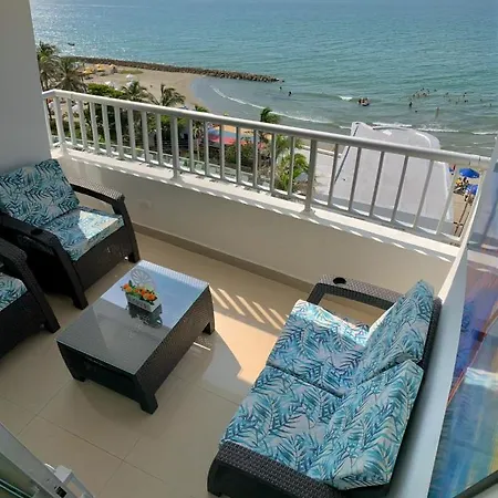 Apartamento Con Balcon P6 Frente Al Mar Con Aire Acondicionado Y Wifi