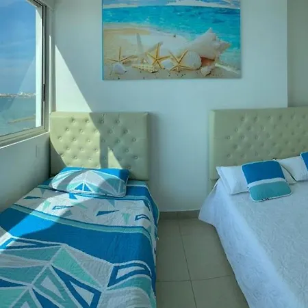Apartamento Con Balcon P6 Frente Al Mar Con Aire Acondicionado Y Wifi Apartment Cartagena